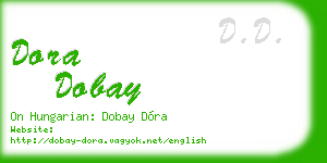 dora dobay business card